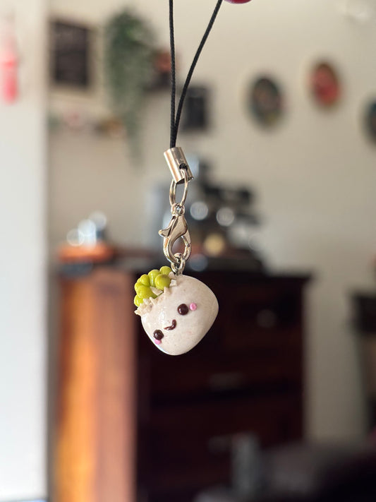 Mini succulent phone charm