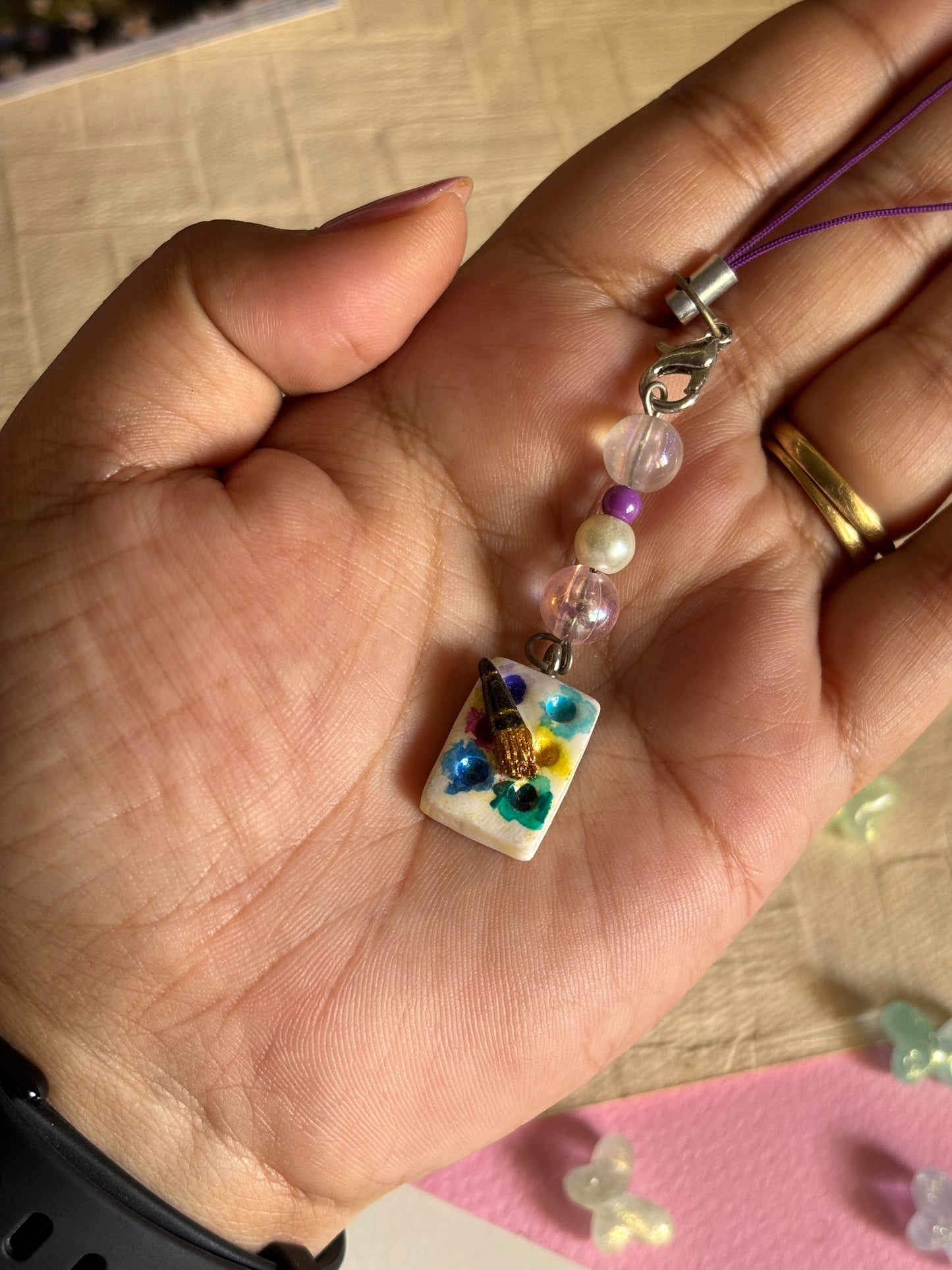 Paint Palette Phone Charm