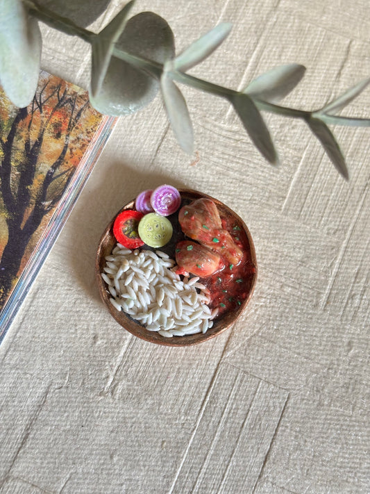 Chicken & Rice Plate Magnet