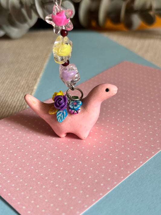 Baby Pink Floral Dino