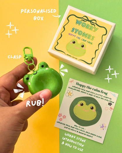 Frog worry stone
