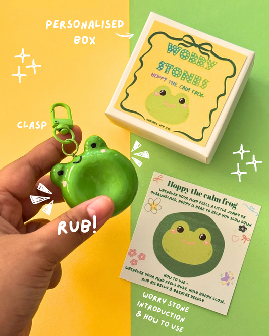 Frog worry stone