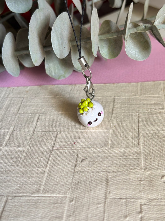 Mini succulent phone charm