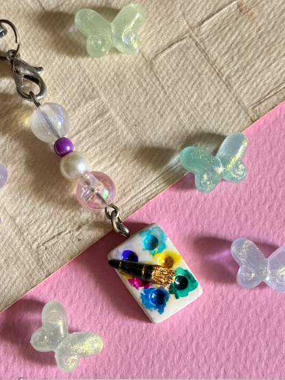 Paint Palette Phone Charm