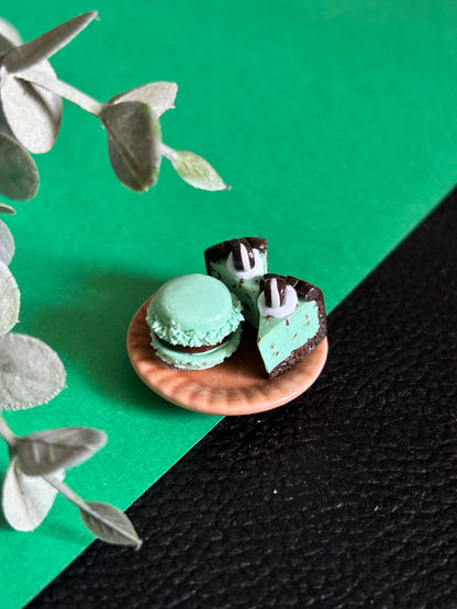 Mint Choco Dessert Plate Magnet