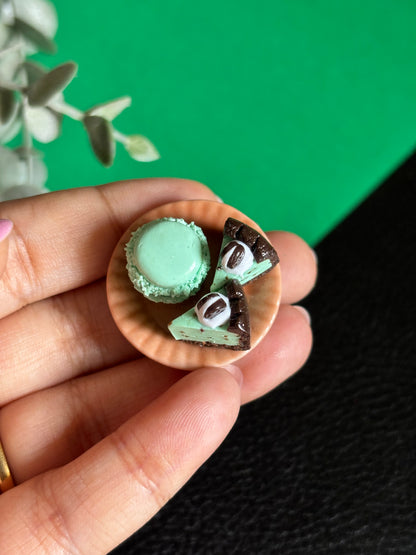 Mint Choco Dessert Plate Magnet