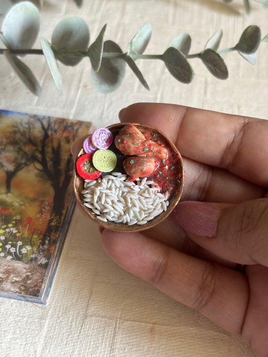 Chicken & Rice Plate Magnet
