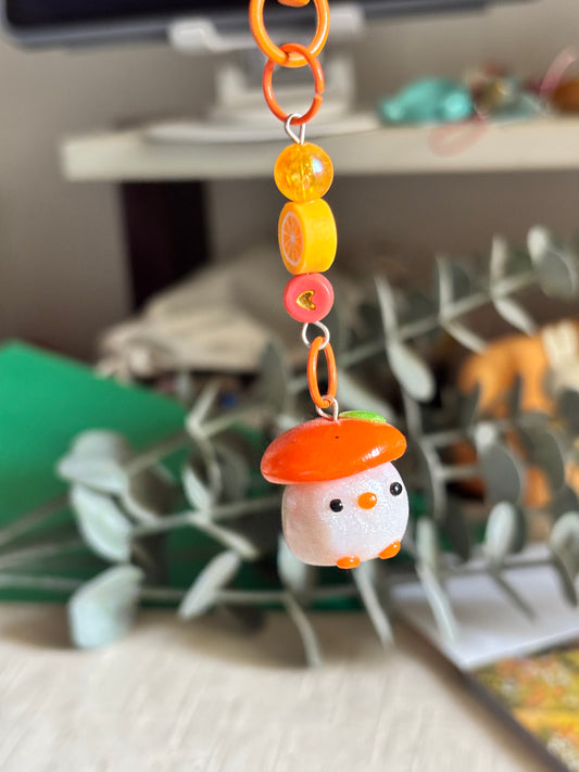 Orange duckie charm