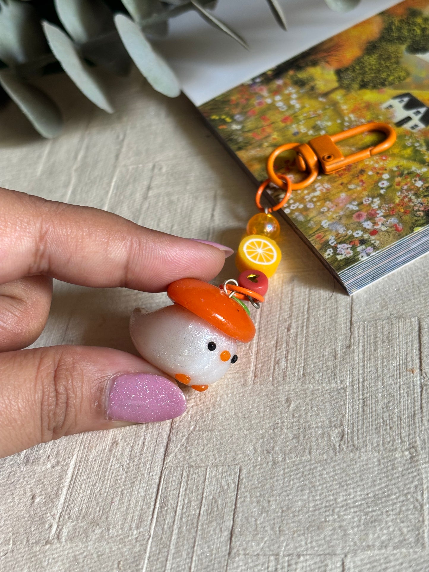 Orange duckie charm