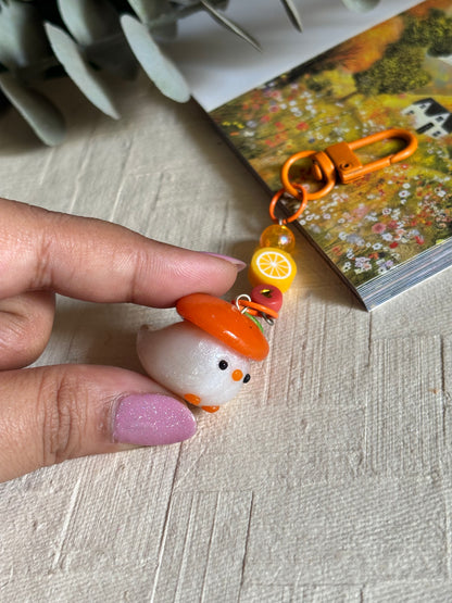 Orange duckie charm