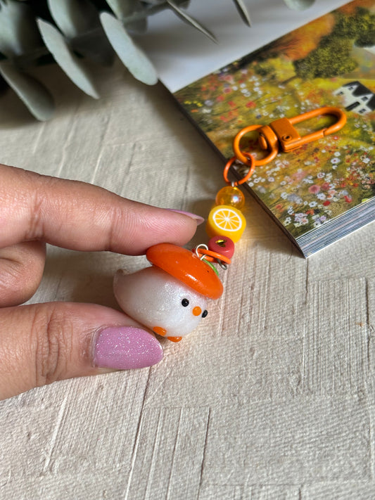 Orange duckie charm