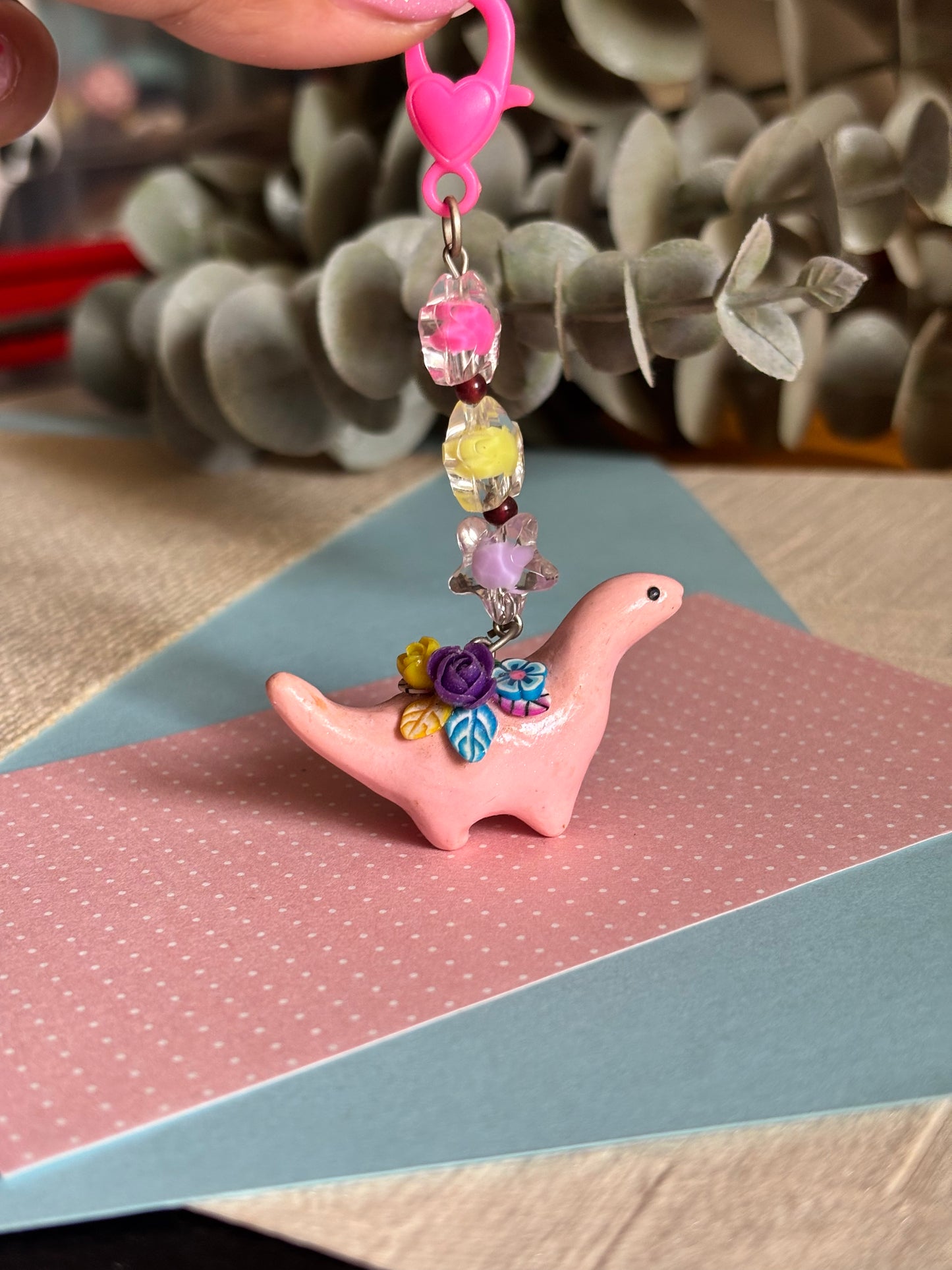 Baby Pink Floral Dino