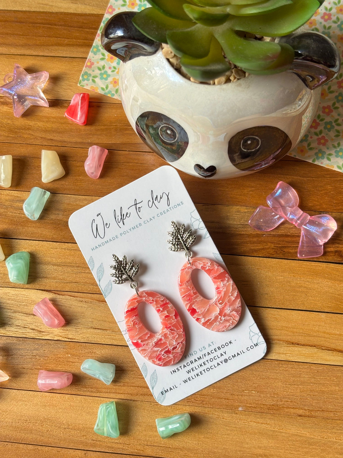 Oval Leaf Marble Drops
