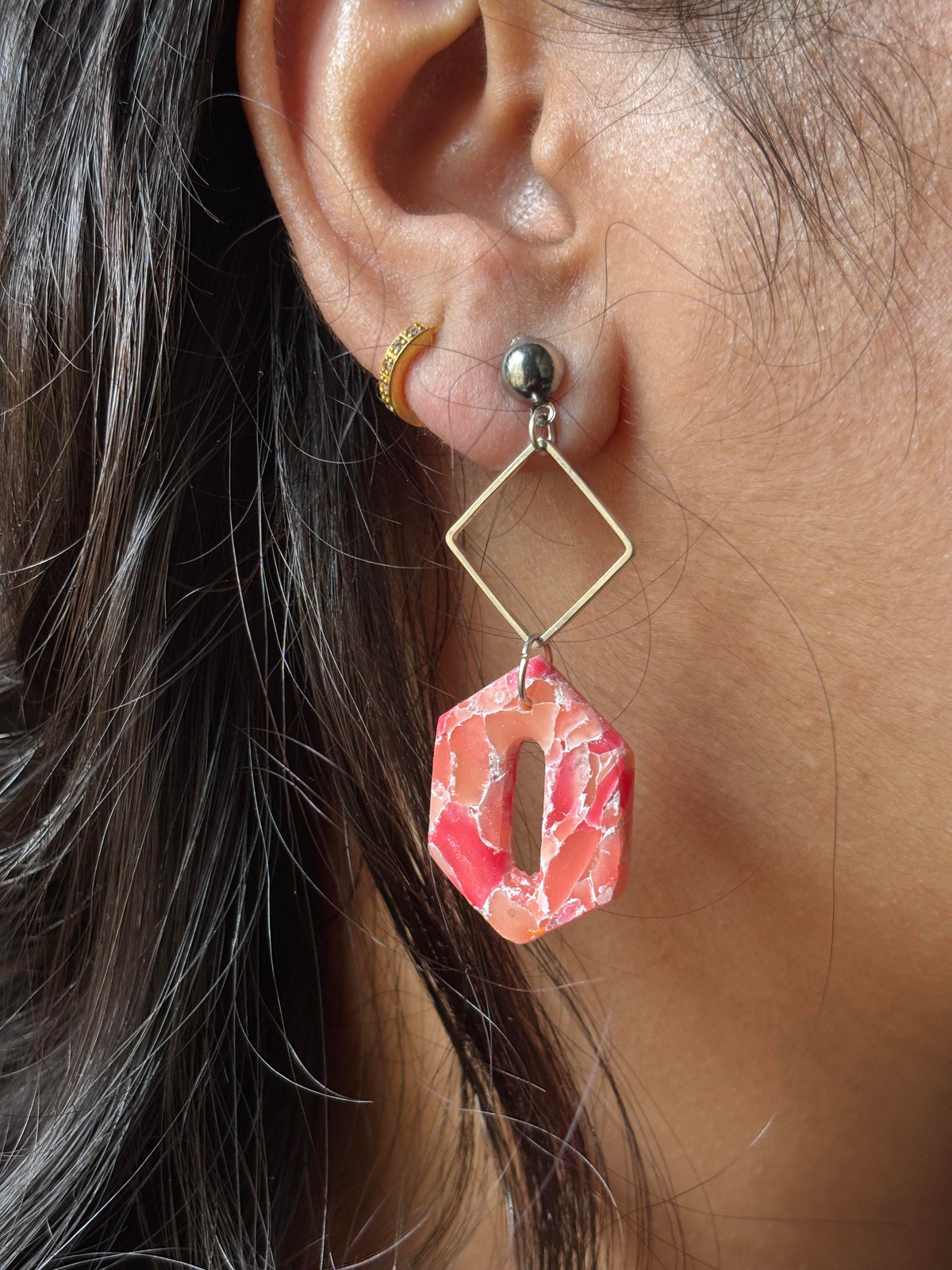 Hex Diamond Marble Drops
