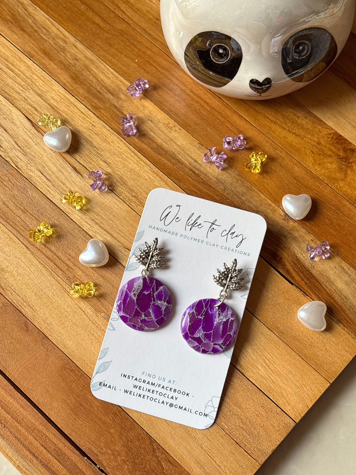Amethyst Leaf Marble Drops